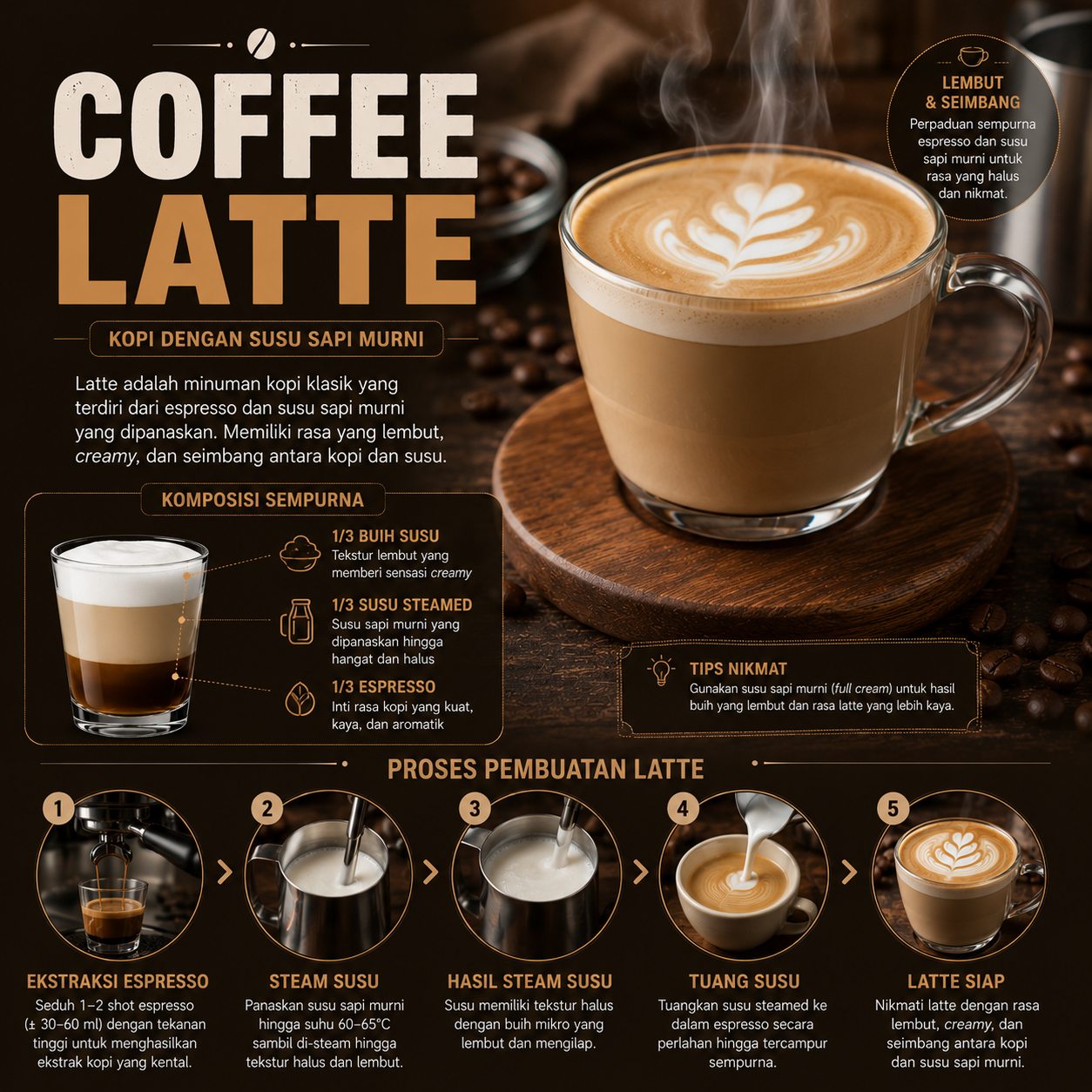 Coffe Latte di Warung Kopi Ake